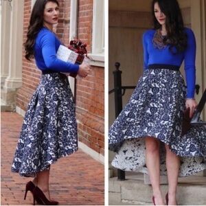 Anthropologie Sachin Babi Vespertine Brocade Skirt Size 8